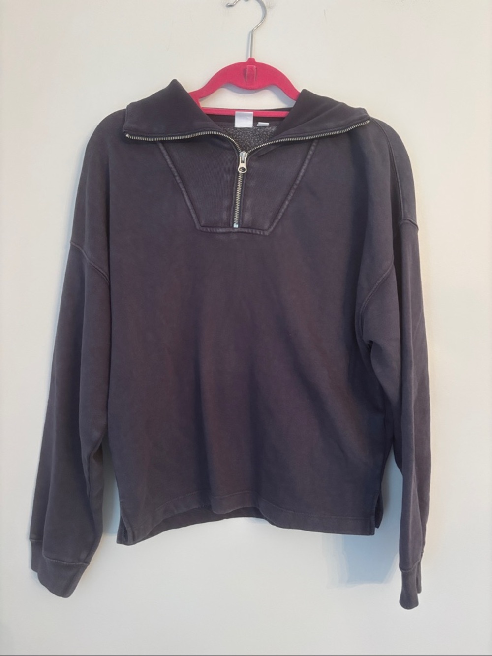 GAP Washed Navy Quarter Zip Pullover